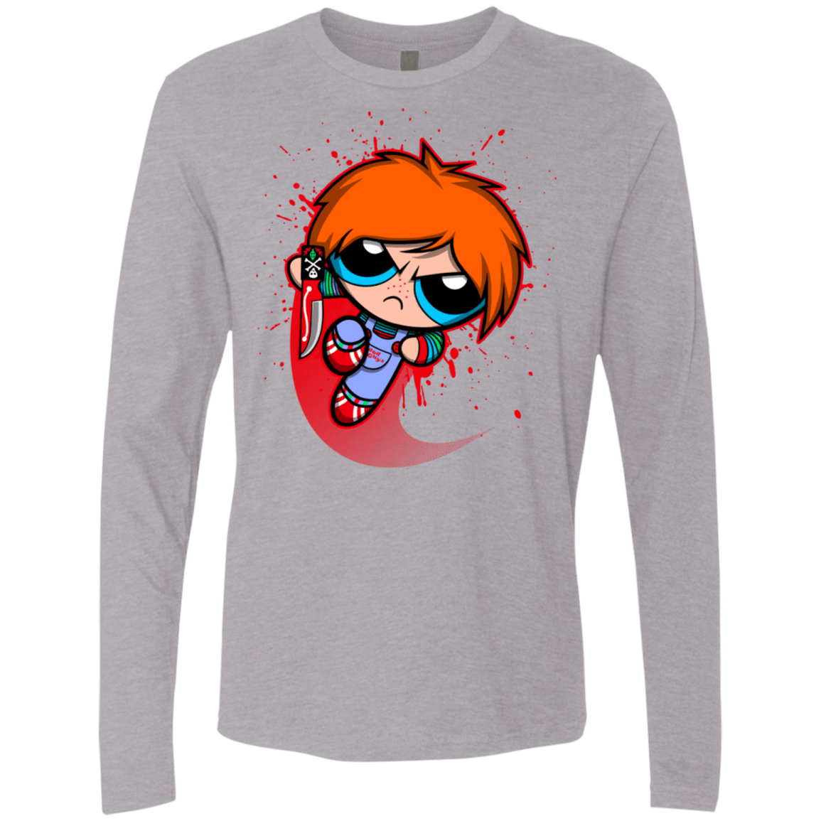 T-Shirts Heather Grey / S Powerchuck Toy Men's Premium Long Sleeve