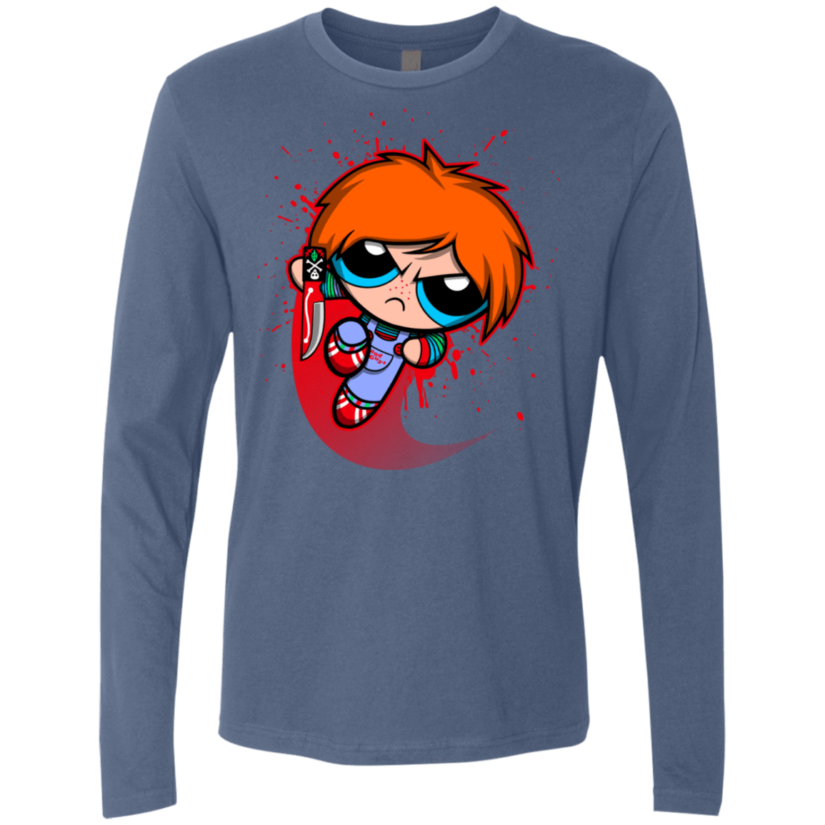 T-Shirts Indigo / S Powerchuck Toy Men's Premium Long Sleeve