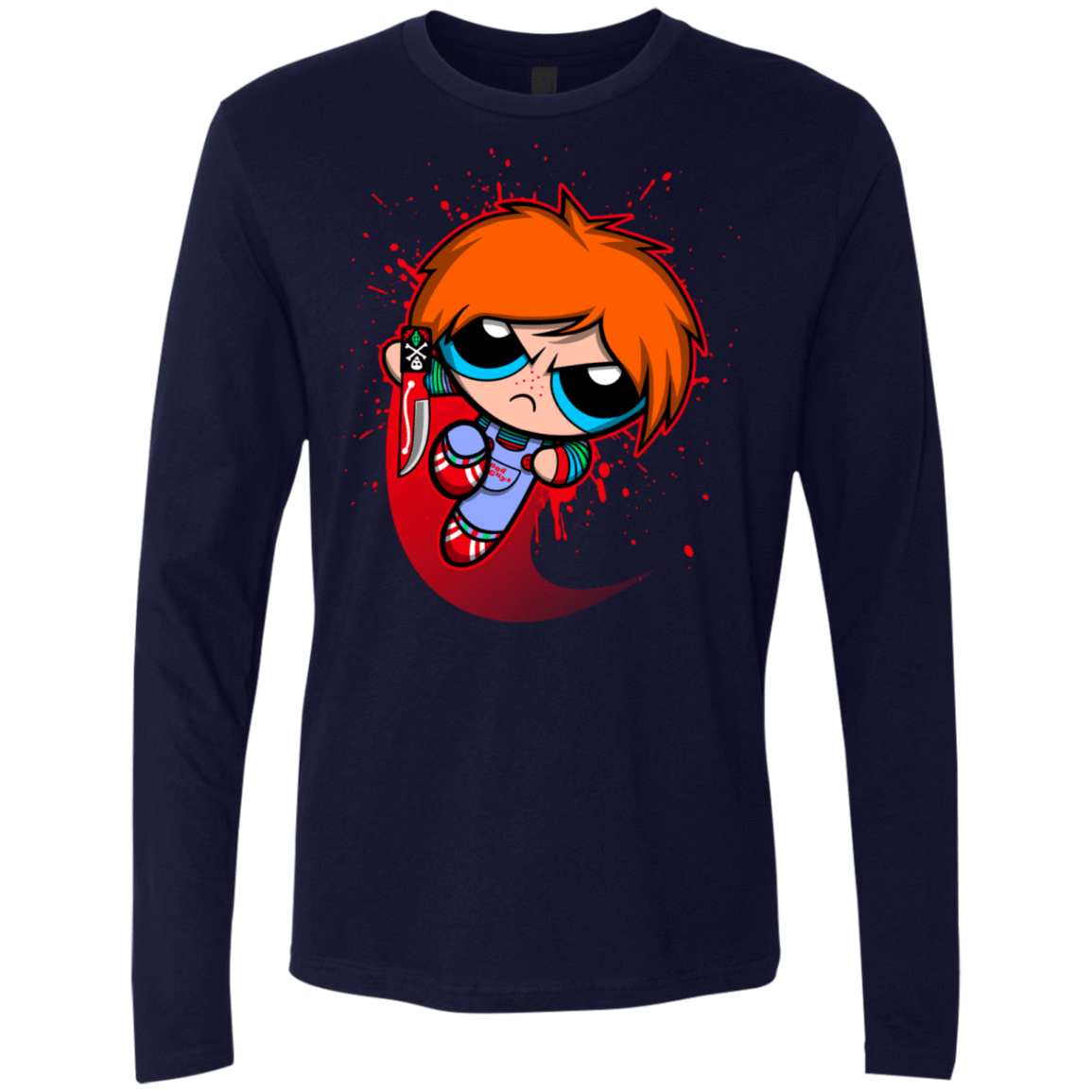 T-Shirts Midnight Navy / S Powerchuck Toy Men's Premium Long Sleeve