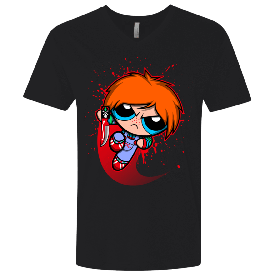 T-Shirts Black / X-Small Powerchuck Toy Men's Premium V-Neck