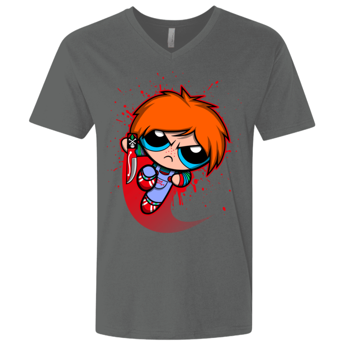 T-Shirts Heavy Metal / X-Small Powerchuck Toy Men's Premium V-Neck