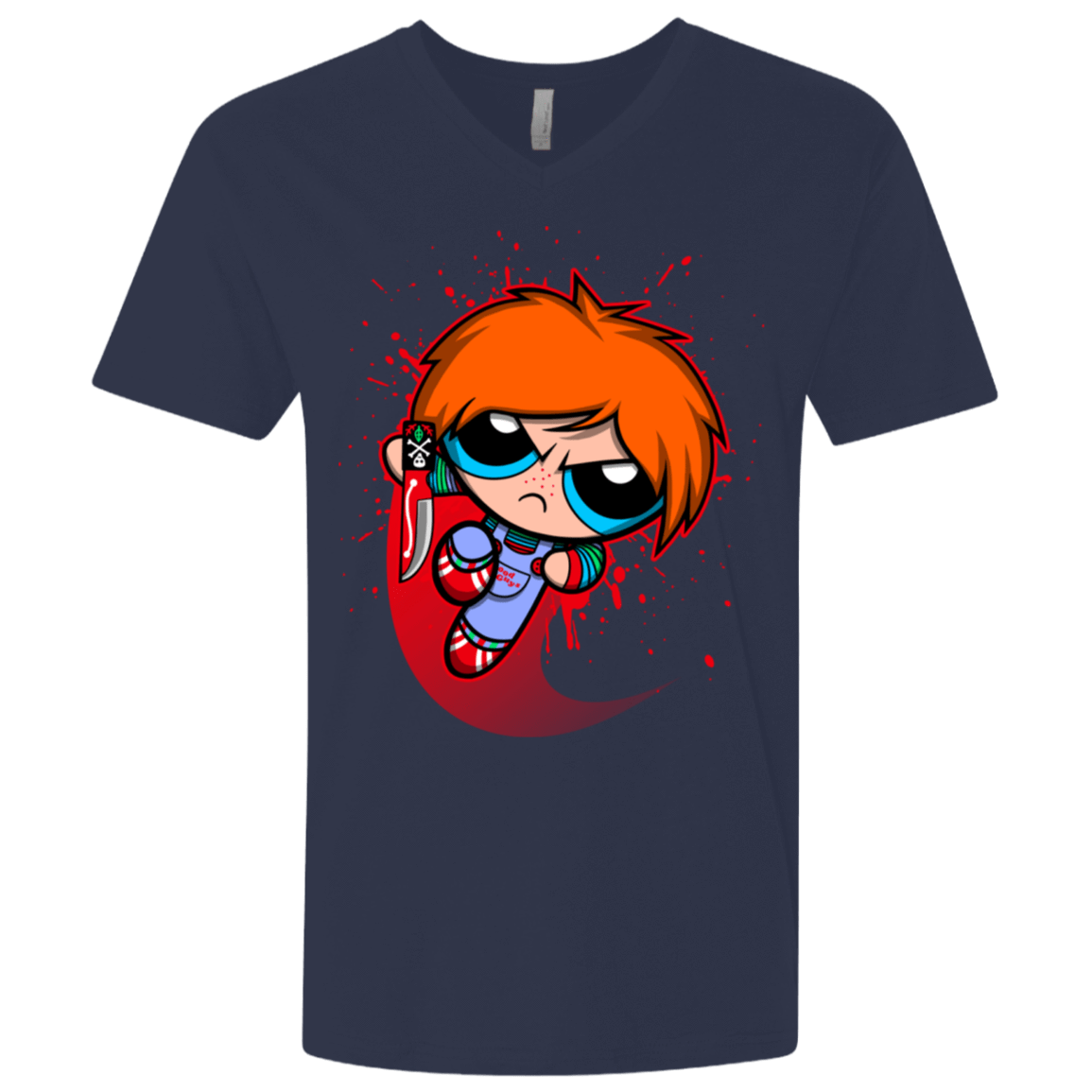 T-Shirts Midnight Navy / X-Small Powerchuck Toy Men's Premium V-Neck