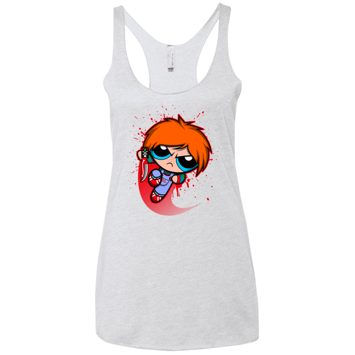 T-Shirts Heather White / X-Small Powerchuck Toy Women's Triblend Racerback Tank