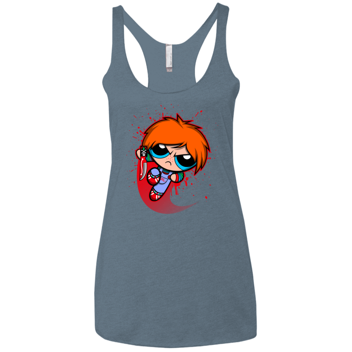 T-Shirts Indigo / X-Small Powerchuck Toy Women's Triblend Racerback Tank