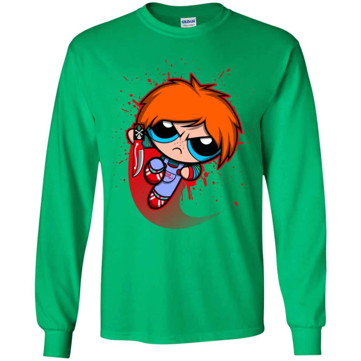 T-Shirts Irish Green / YS Powerchuck Toy Youth Long Sleeve T-Shirt