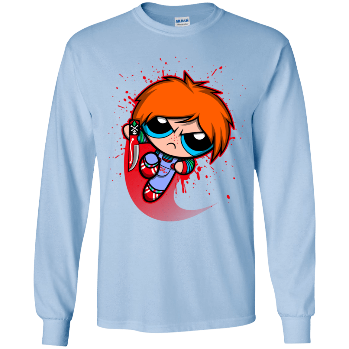 T-Shirts Light Blue / YS Powerchuck Toy Youth Long Sleeve T-Shirt