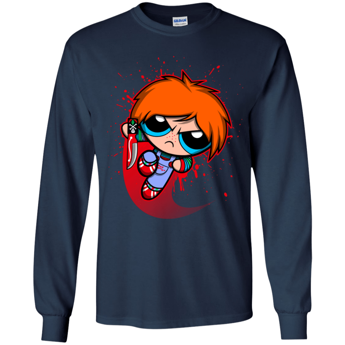 T-Shirts Navy / YS Powerchuck Toy Youth Long Sleeve T-Shirt