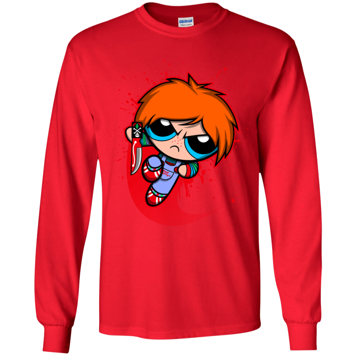 T-Shirts Red / YS Powerchuck Toy Youth Long Sleeve T-Shirt