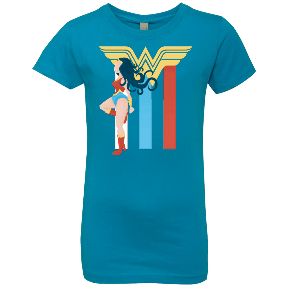 T-Shirts Turquoise / YXS Powerful Princess Girls Premium T-Shirt