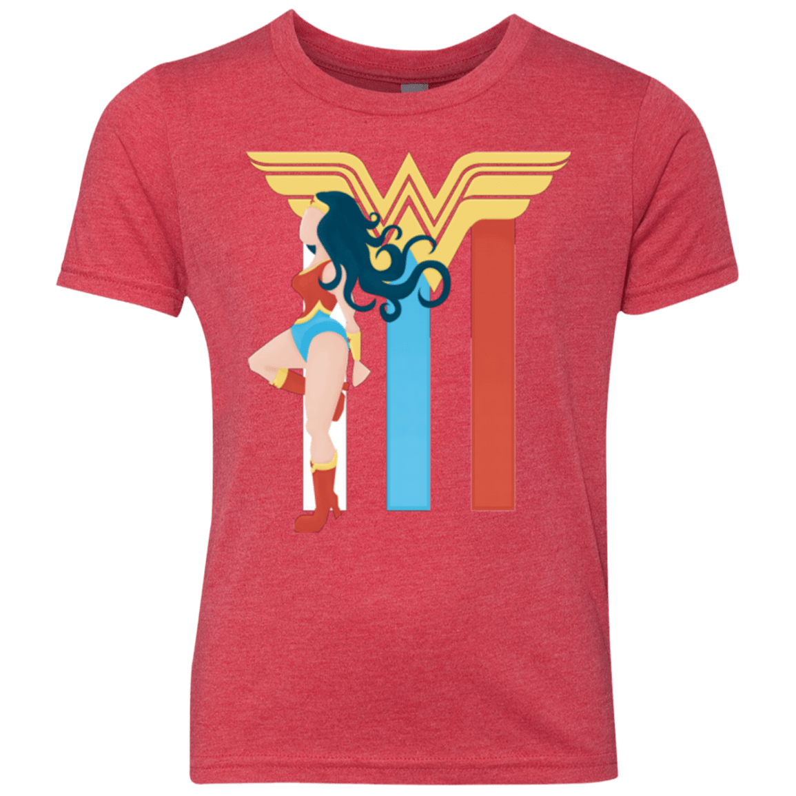 T-Shirts Vintage Red / YXS Powerful Princess Youth Triblend T-Shirt