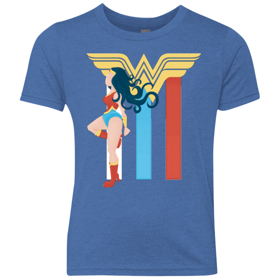 T-Shirts Vintage Royal / YXS Powerful Princess Youth Triblend T-Shirt