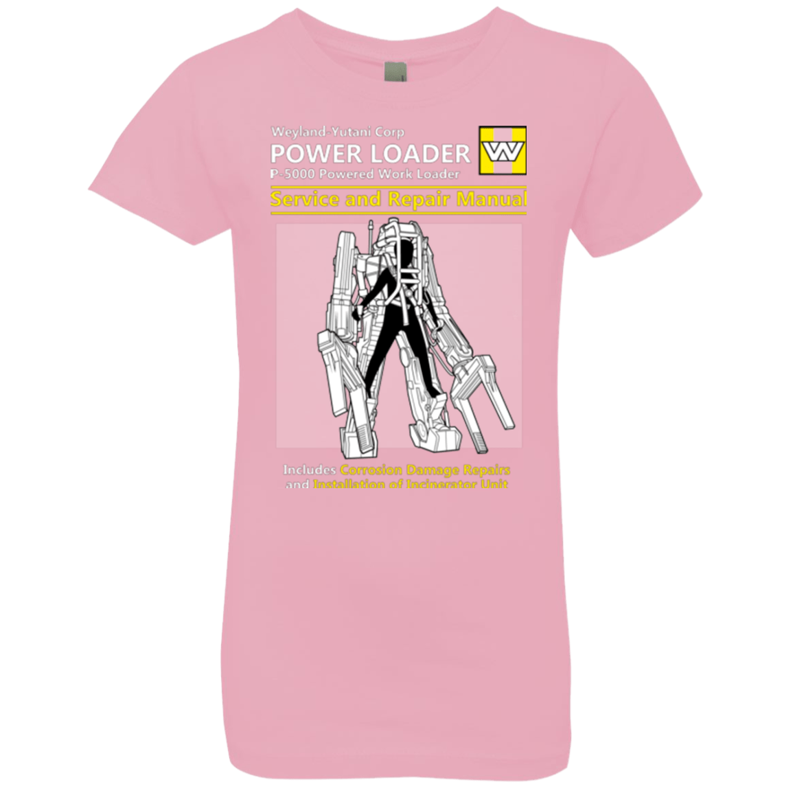 T-Shirts Light Pink / YXS POWERLOADER SERVICE AND REPAIR MANUAL Girls Premium T-Shirt
