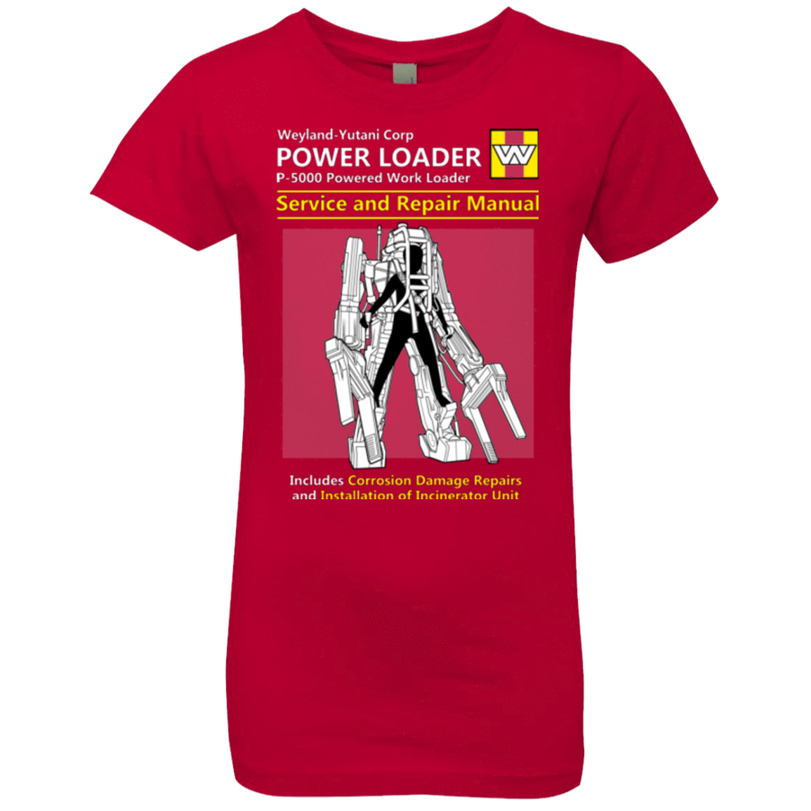 T-Shirts Red / YXS POWERLOADER SERVICE AND REPAIR MANUAL Girls Premium T-Shirt