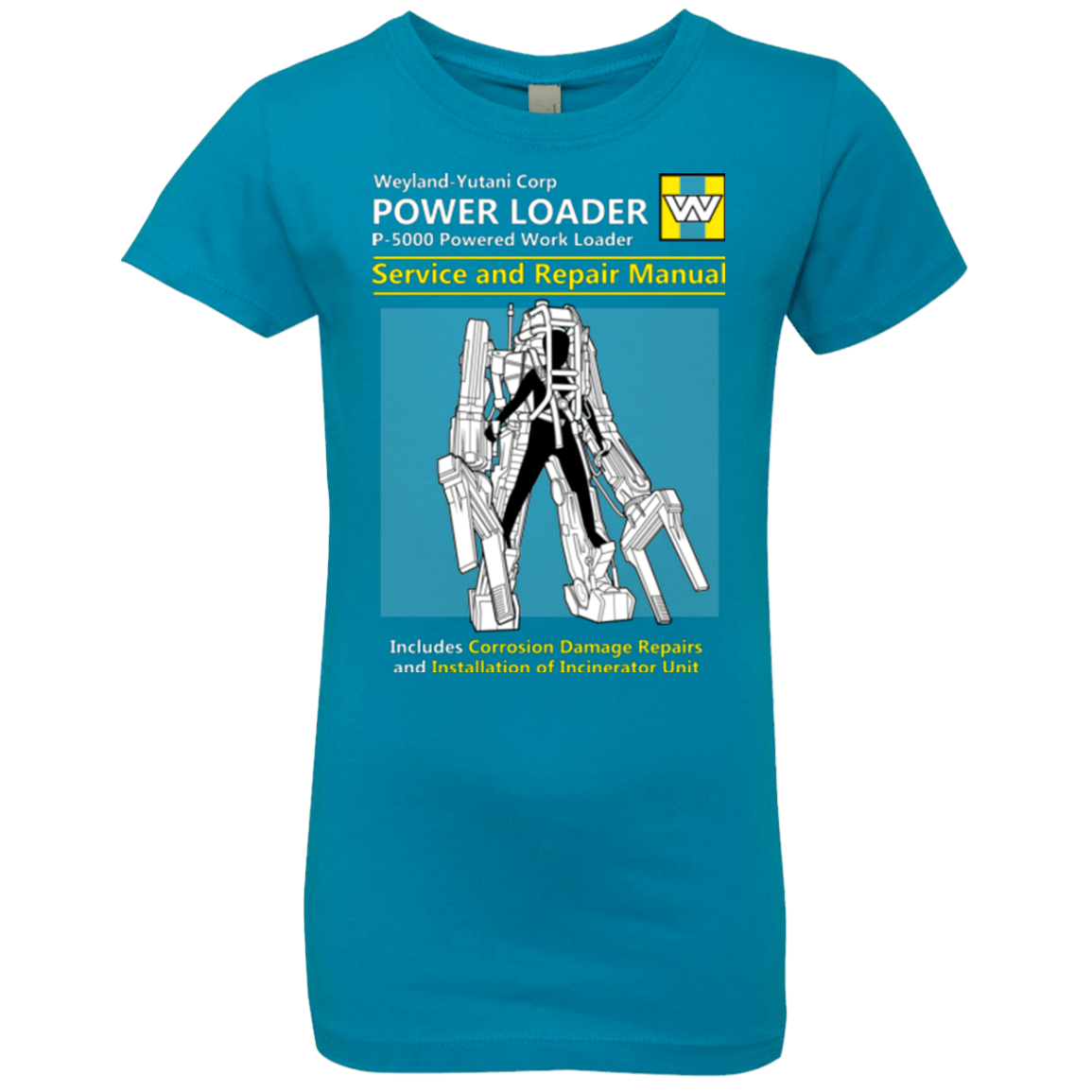 T-Shirts Turquoise / YXS POWERLOADER SERVICE AND REPAIR MANUAL Girls Premium T-Shirt