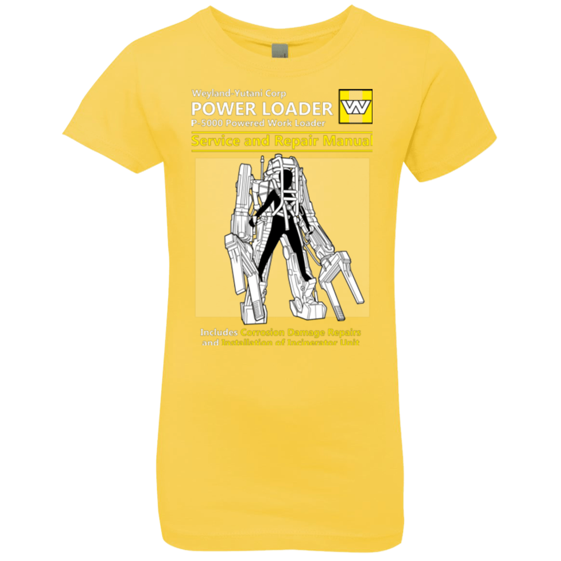 T-Shirts Vibrant Yellow / YXS POWERLOADER SERVICE AND REPAIR MANUAL Girls Premium T-Shirt