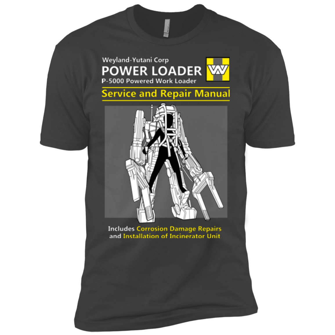 T-Shirts Heavy Metal / X-Small POWERLOADER SERVICE AND REPAIR MANUAL Men's Premium T-Shirt