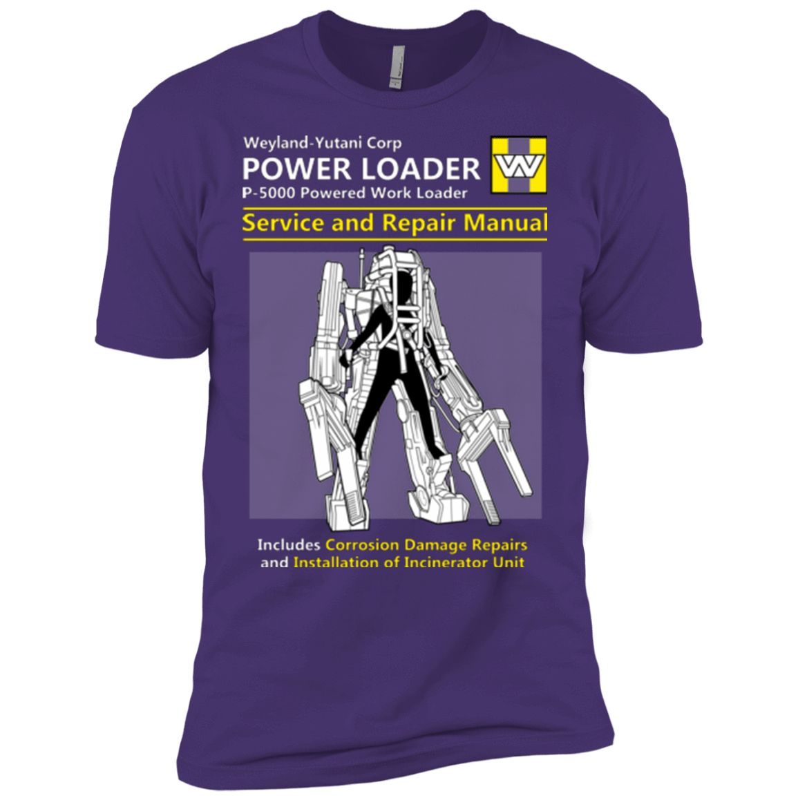T-Shirts Purple / X-Small POWERLOADER SERVICE AND REPAIR MANUAL Men's Premium T-Shirt