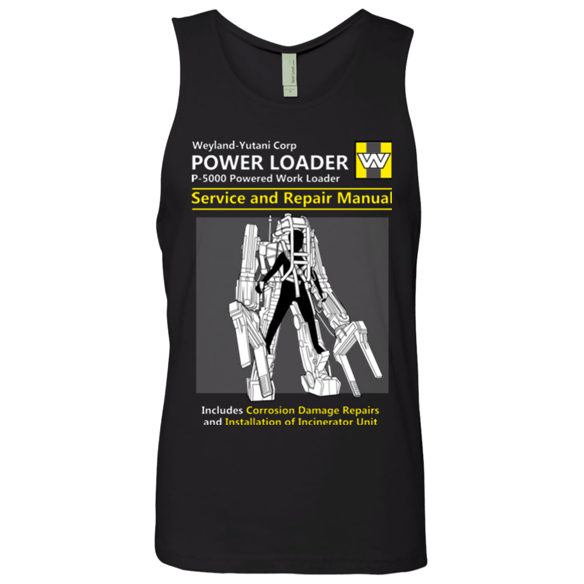T-Shirts Black / Small POWERLOADER SERVICE AND REPAIR MANUAL Men's Premium Tank Top