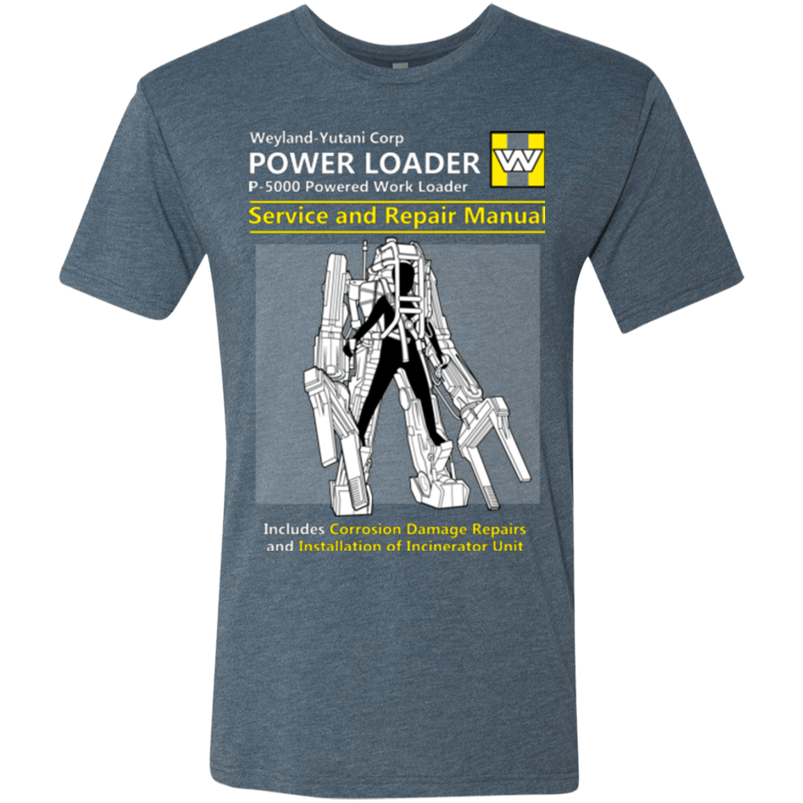T-Shirts Indigo / Small POWERLOADER SERVICE AND REPAIR MANUAL Men's Triblend T-Shirt