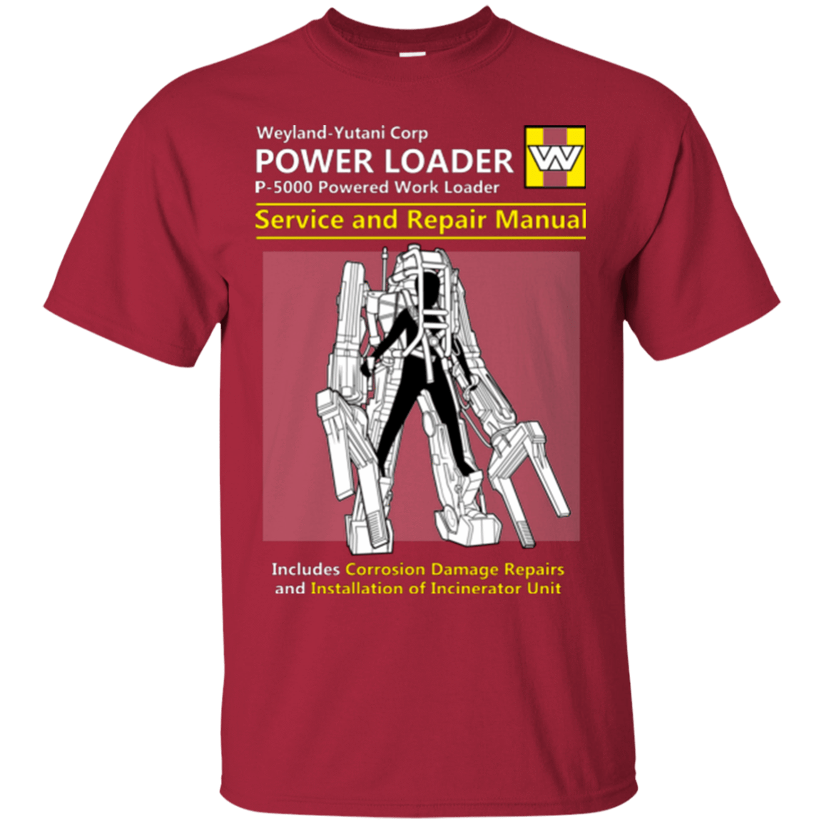 T-Shirts Cardinal / Small POWERLOADER SERVICE AND REPAIR MANUAL T-Shirt