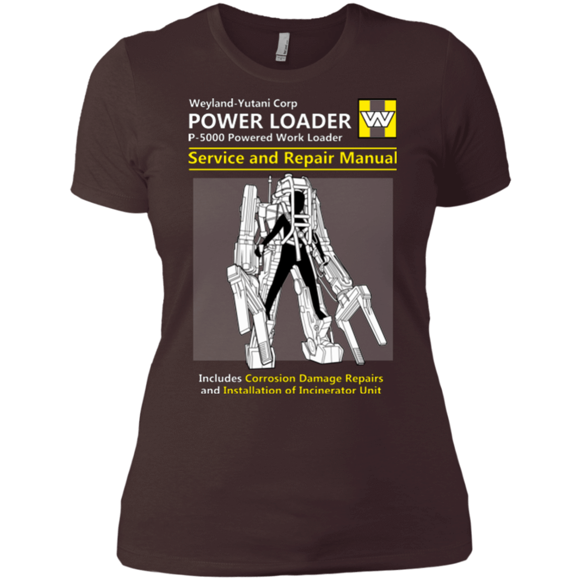 T-Shirts Dark Chocolate / X-Small POWERLOADER SERVICE AND REPAIR MANUAL Women's Premium T-Shirt