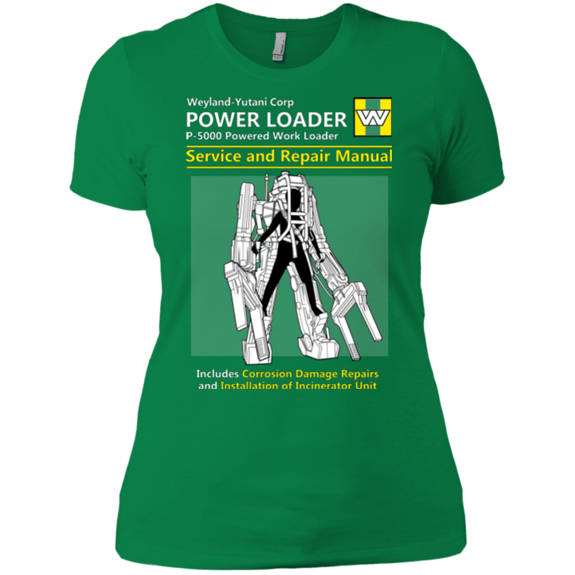 T-Shirts Kelly Green / X-Small POWERLOADER SERVICE AND REPAIR MANUAL Women's Premium T-Shirt