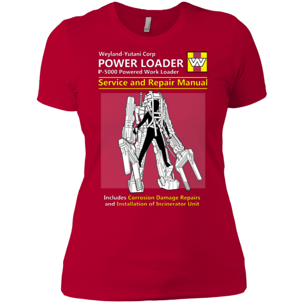 T-Shirts Red / X-Small POWERLOADER SERVICE AND REPAIR MANUAL Women's Premium T-Shirt