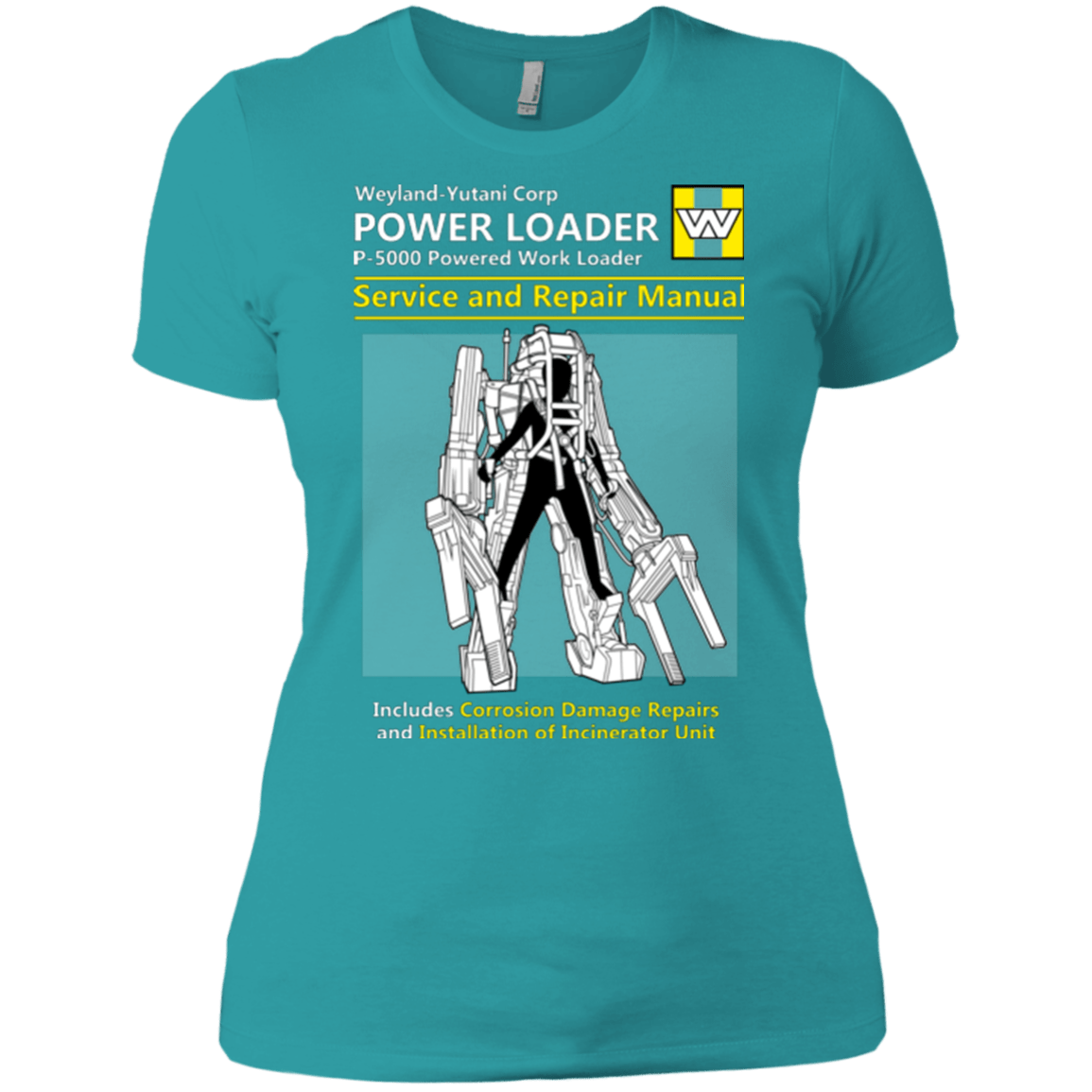 T-Shirts Tahiti Blue / X-Small POWERLOADER SERVICE AND REPAIR MANUAL Women's Premium T-Shirt