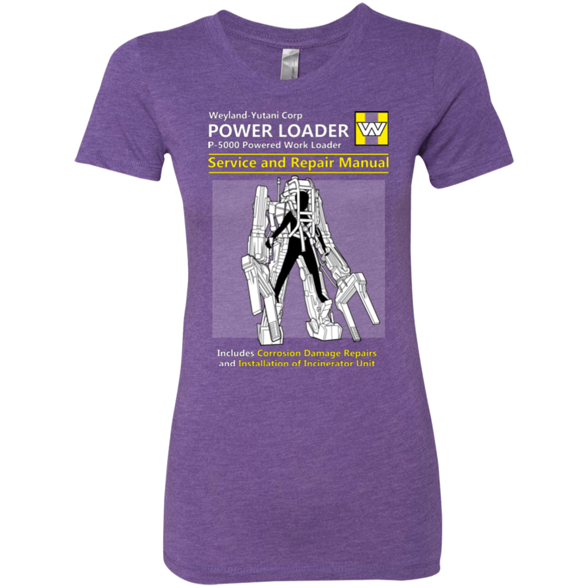 T-Shirts Purple Rush / Small POWERLOADER SERVICE AND REPAIR MANUAL Women's Triblend T-Shirt