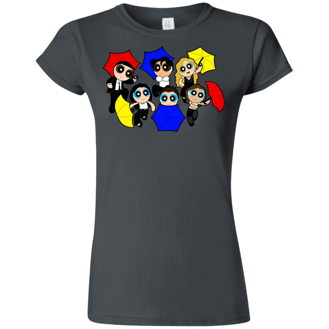 T-Shirts Charcoal / S Powerpuff Friends Junior Slimmer-Fit T-Shirt