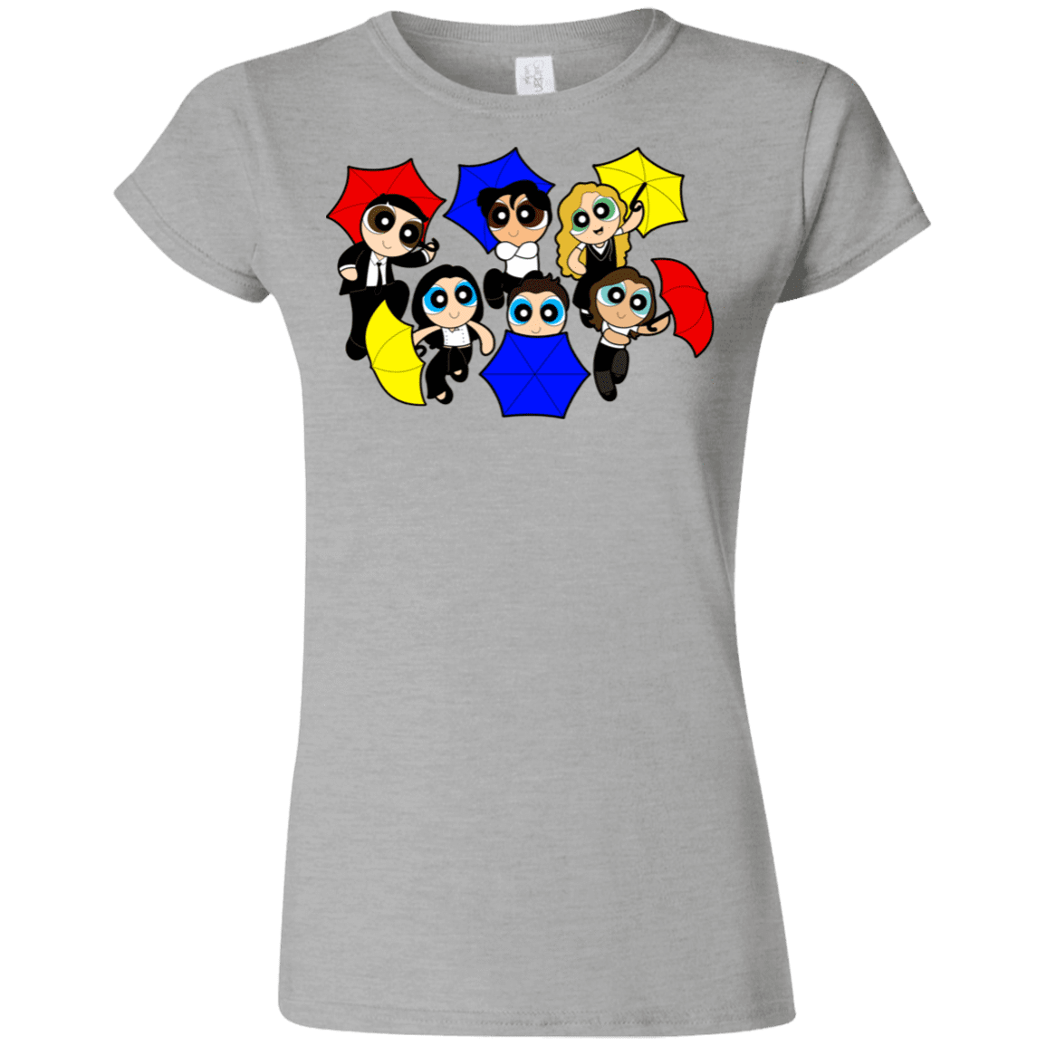 T-Shirts Sport Grey / S Powerpuff Friends Junior Slimmer-Fit T-Shirt