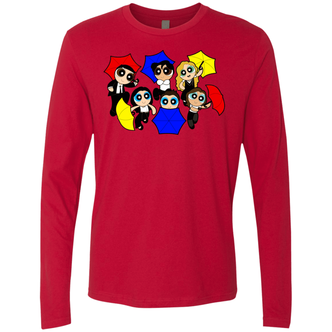 T-Shirts Red / S Powerpuff Friends Men's Premium Long Sleeve