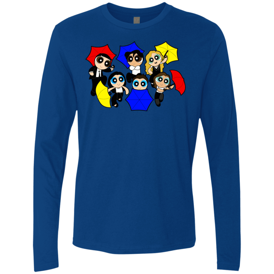 T-Shirts Royal / S Powerpuff Friends Men's Premium Long Sleeve