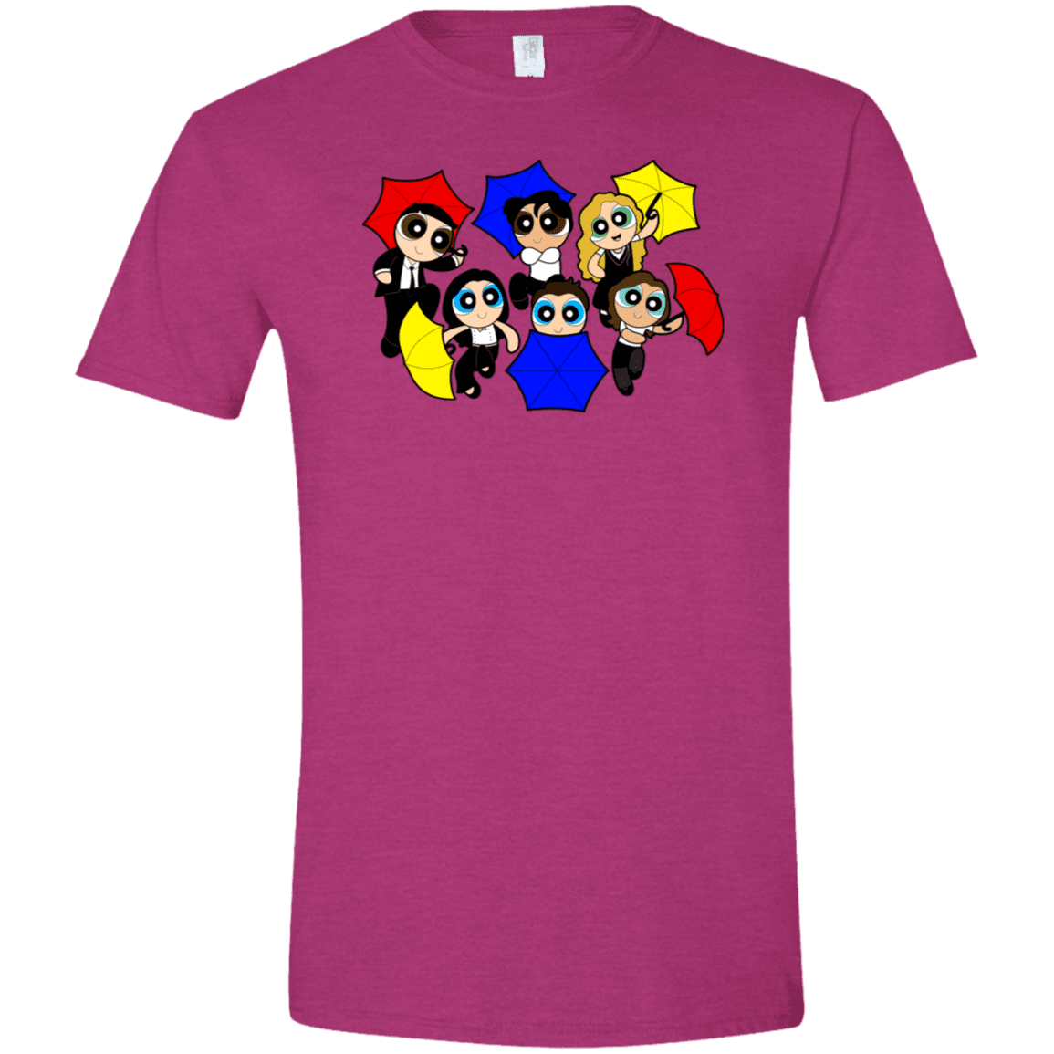 T-Shirts Antique Heliconia / S Powerpuff Friends Men's Semi-Fitted Softstyle