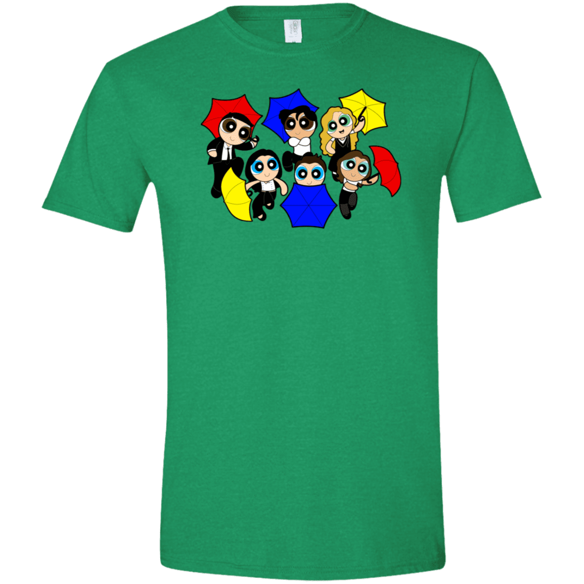 T-Shirts Heather Irish Green / M Powerpuff Friends Men's Semi-Fitted Softstyle