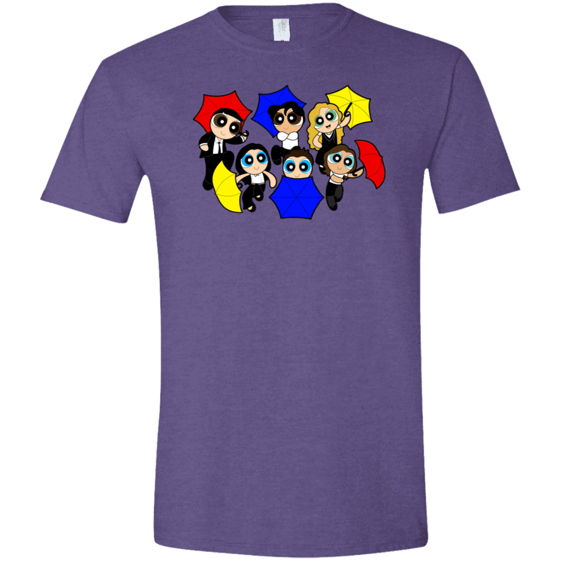 T-Shirts Heather Purple / S Powerpuff Friends Men's Semi-Fitted Softstyle