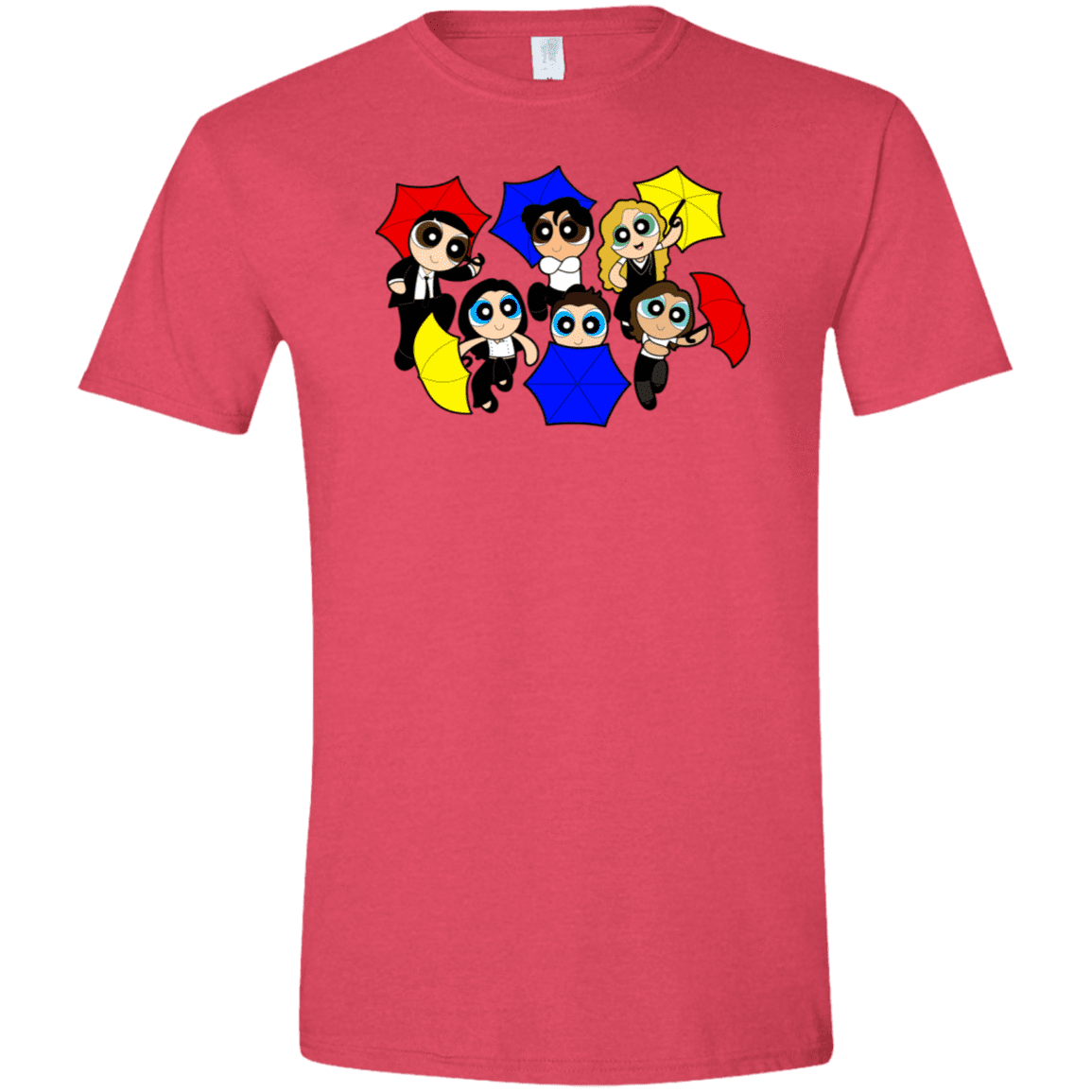 T-Shirts Heather Red / S Powerpuff Friends Men's Semi-Fitted Softstyle