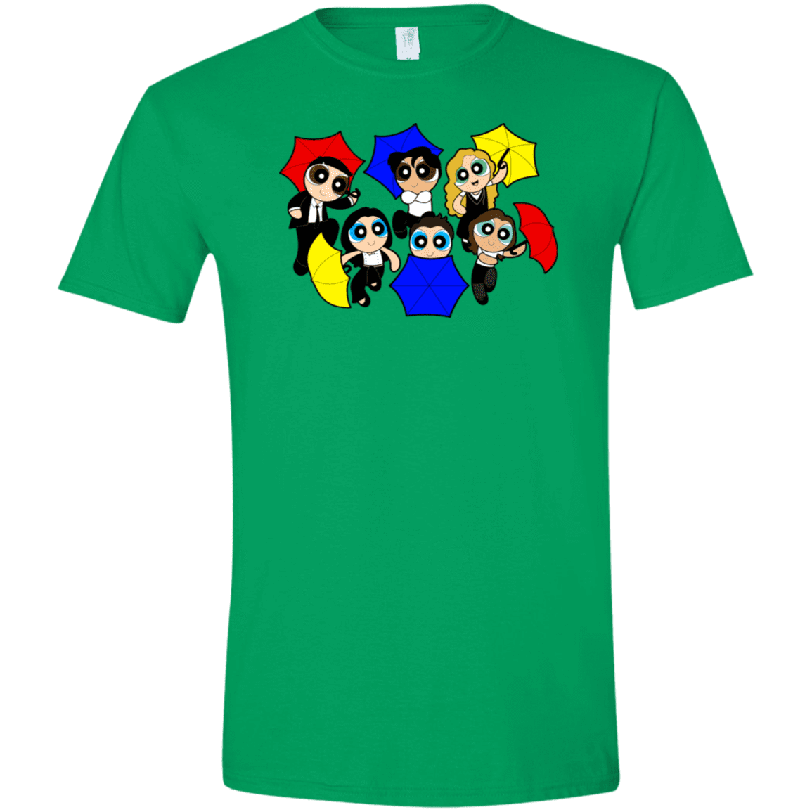 T-Shirts Irish Green / S Powerpuff Friends Men's Semi-Fitted Softstyle