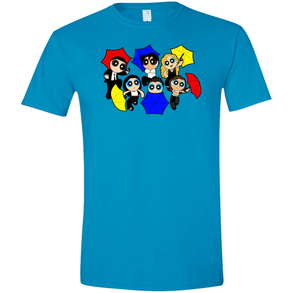 T-Shirts Sapphire / S Powerpuff Friends Men's Semi-Fitted Softstyle