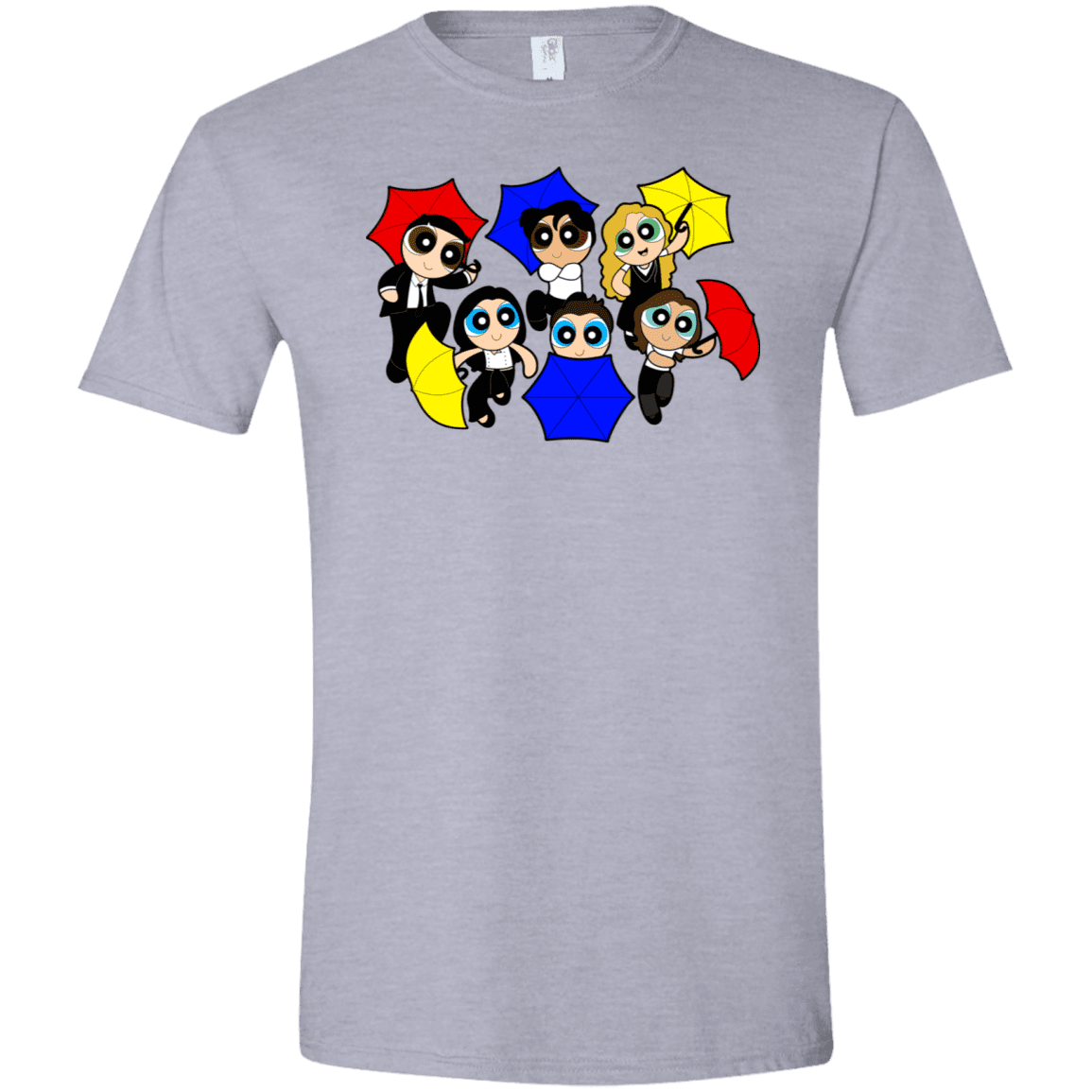 T-Shirts Sport Grey / X-Small Powerpuff Friends Men's Semi-Fitted Softstyle