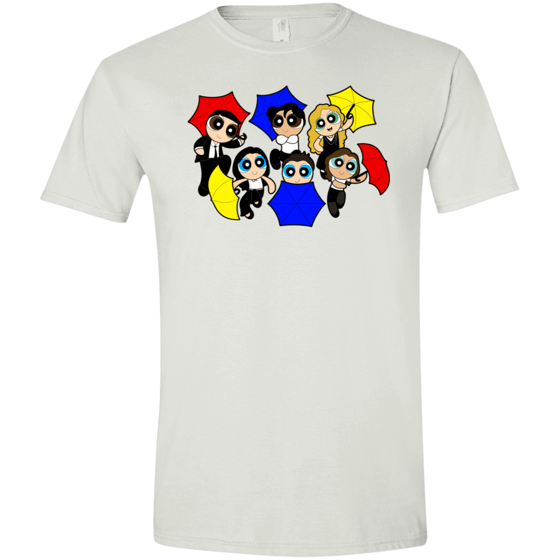 T-Shirts White / X-Small Powerpuff Friends Men's Semi-Fitted Softstyle