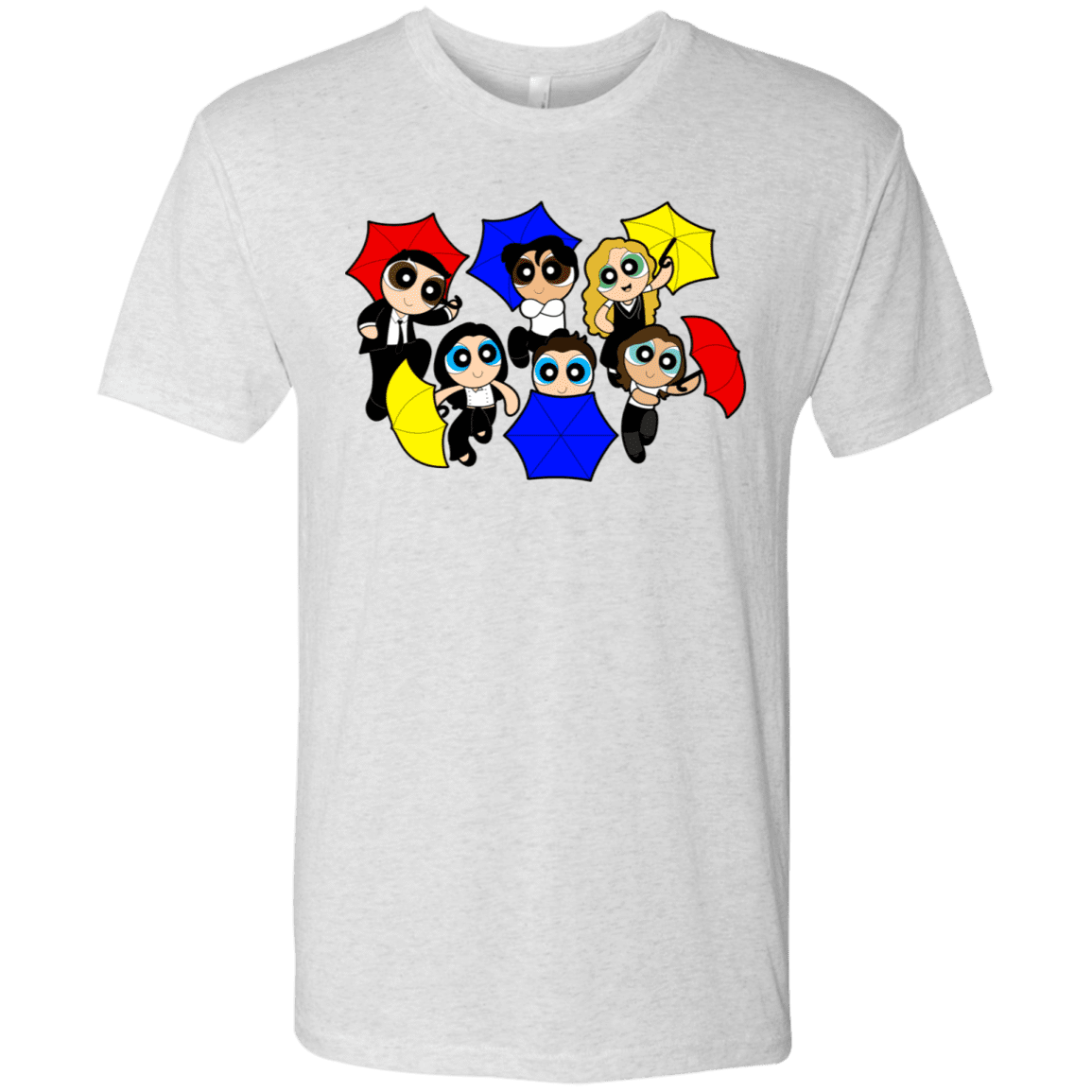 T-Shirts Heather White / S Powerpuff Friends Men's Triblend T-Shirt