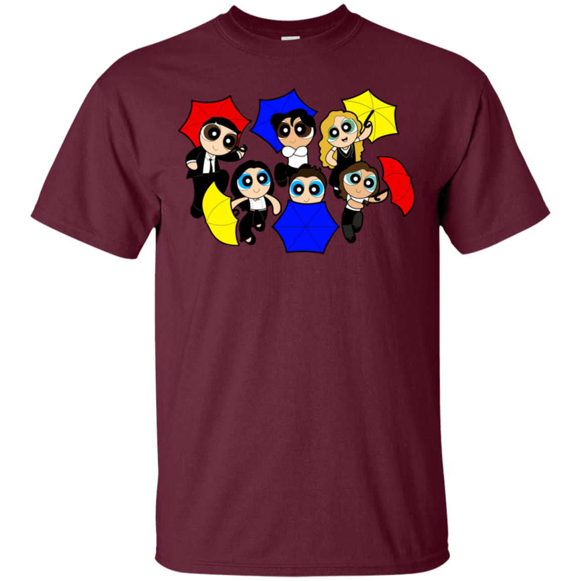T-Shirts Maroon / S Powerpuff Friends T-Shirt