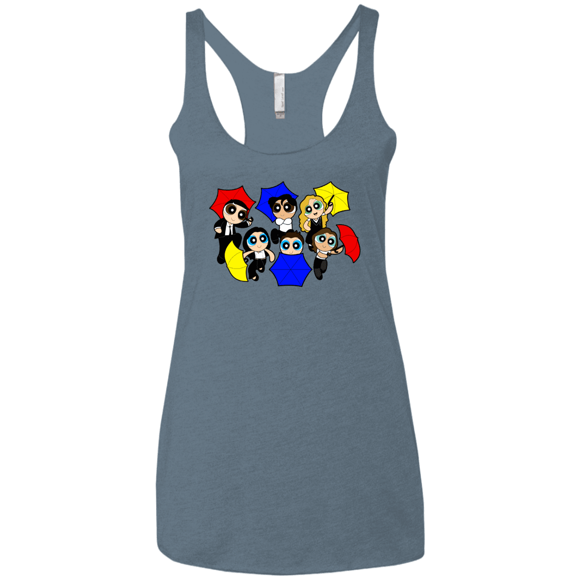 T-Shirts Indigo / X-Small Powerpuff Friends Women's Triblend Racerback Tank