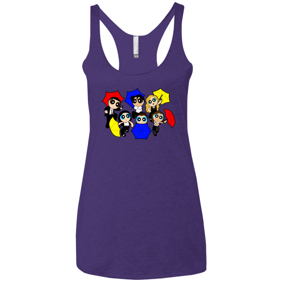 T-Shirts Purple Rush / X-Small Powerpuff Friends Women's Triblend Racerback Tank