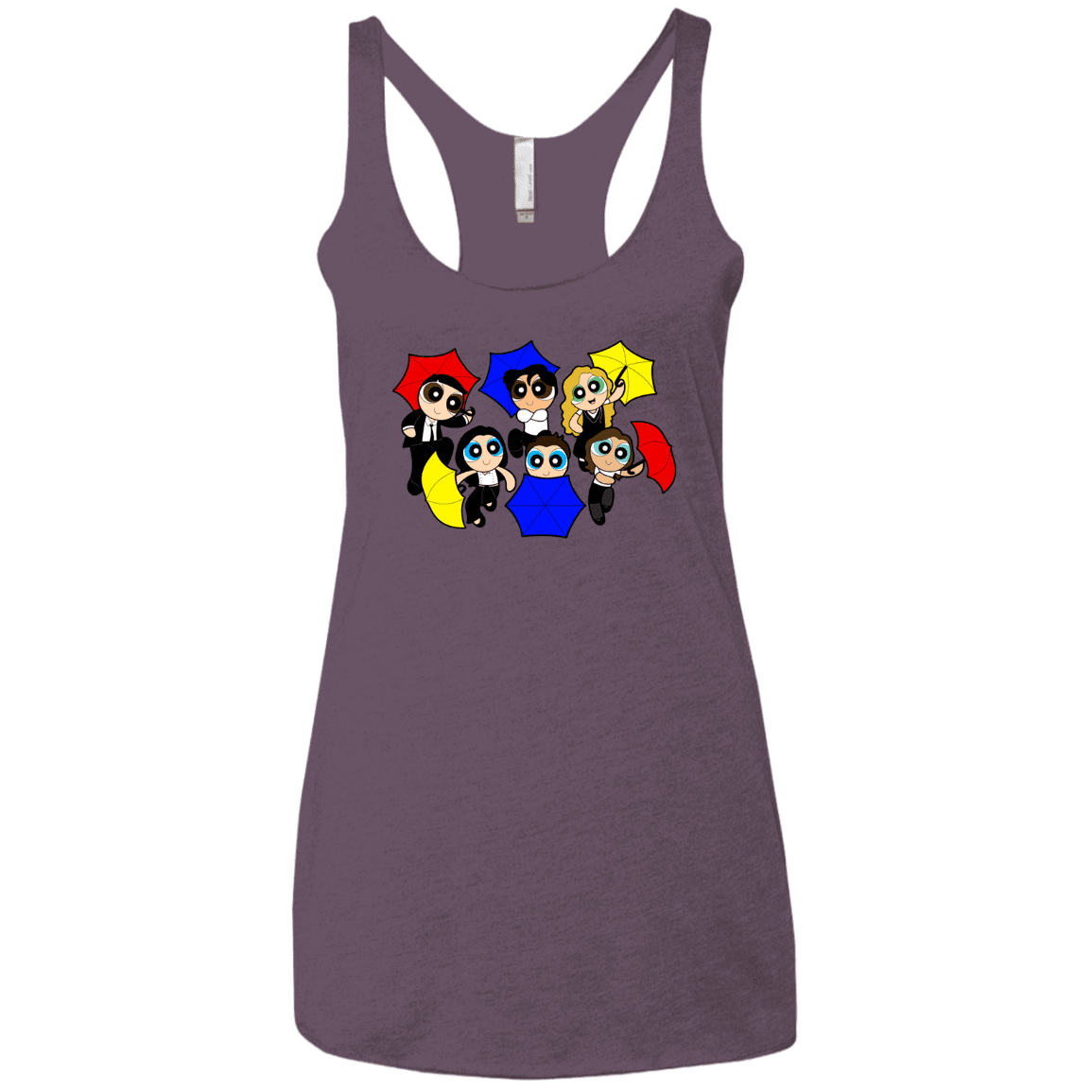 T-Shirts Vintage Purple / X-Small Powerpuff Friends Women's Triblend Racerback Tank