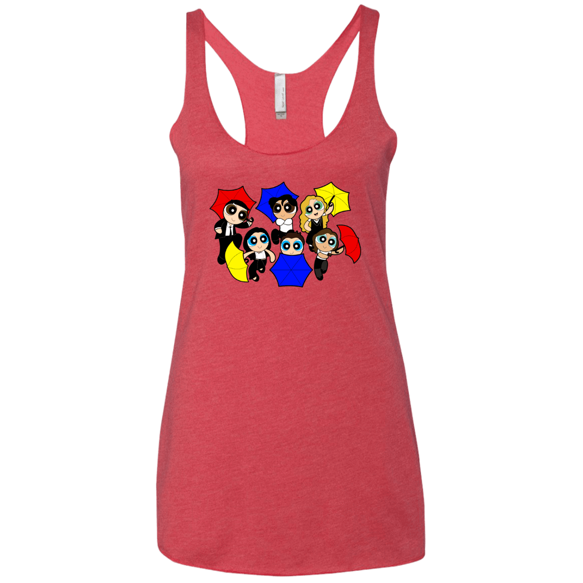 T-Shirts Vintage Red / X-Small Powerpuff Friends Women's Triblend Racerback Tank