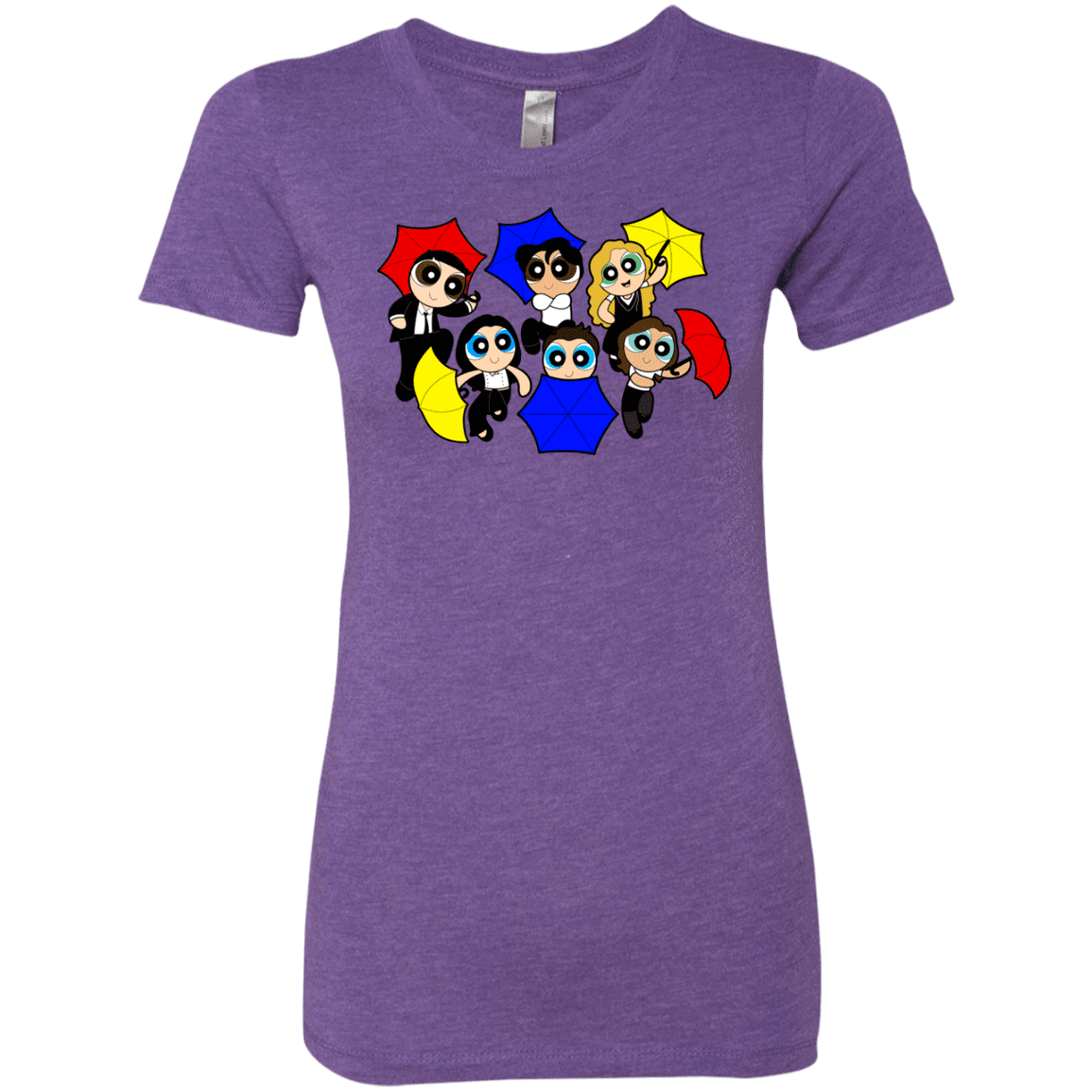 T-Shirts Purple Rush / S Powerpuff Friends Women's Triblend T-Shirt