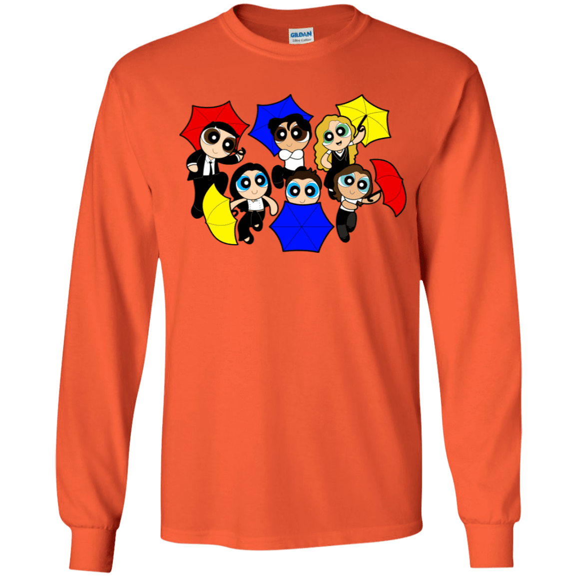 T-Shirts Orange / YS Powerpuff Friends Youth Long Sleeve T-Shirt