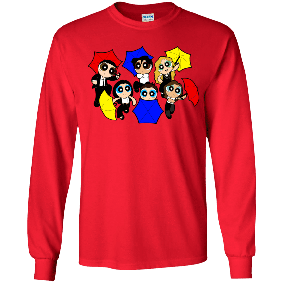 T-Shirts Red / YS Powerpuff Friends Youth Long Sleeve T-Shirt